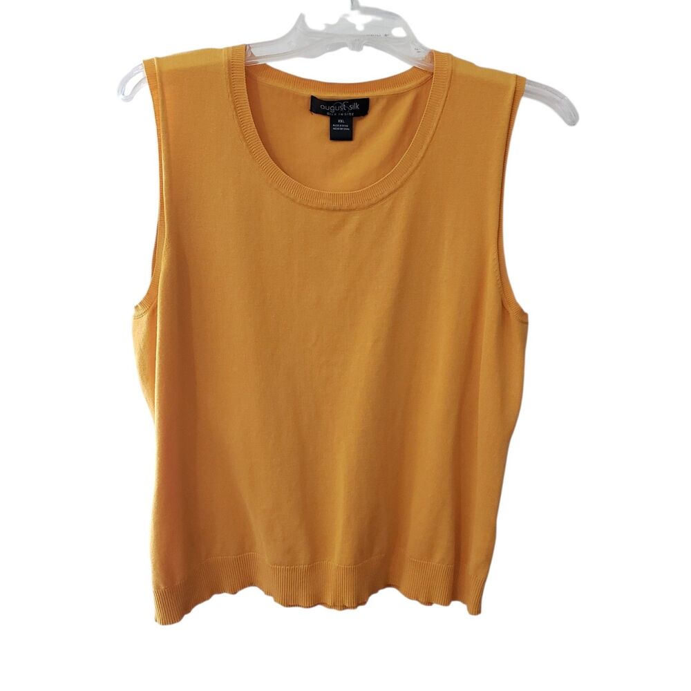 August Silk Women's Lightweight Silk Blend Vest, Size XXL